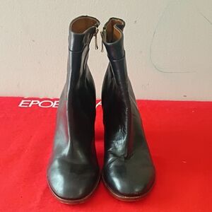 Ivanka Trump Black Leather Ankle Booties